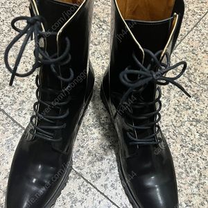 수제화 천연가죽 복스레더 레이스업 워커 부츠 260사이즈 미사용 보관품(가격내림)