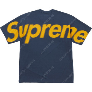 [XL]슈프림 인타르시아 숏슬리브 탑 네이비 25SS