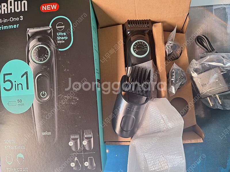 미사용 브라운 트리머 바리캉 올인원 AIO3450 택포...--0