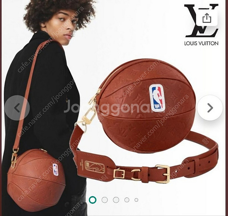 루이비통 버질아블로 NBA 한정판 농구공 메신저백 (새...--3