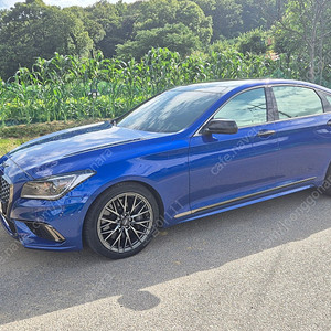 제네시스G80 3.3T 2019년형/4WD/풀옵션(뒷좌석모니터제외)/레피드블루, 내장투톤/ 82600km/6월16일 오일, 필터류 교환, 차량정비 완료(모두양호)/보험이력 49만원
