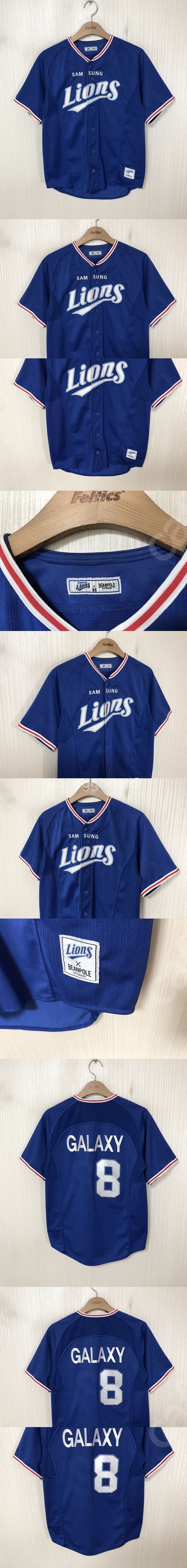 KBO 데상트 삼성라이온즈 선수실착 트레이닝셔츠110 ...--0