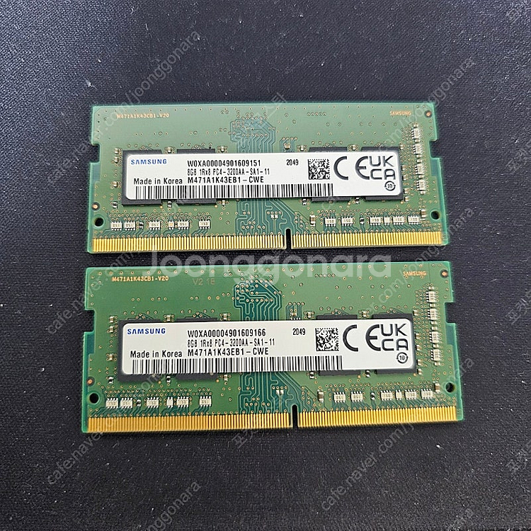 노트북용 삼성 DDR4 8GB PC4-3200 램 일괄...--0
