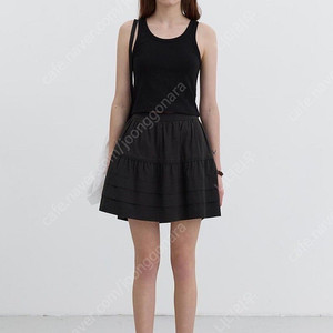 던스트 미니 풀 스커트 MINI FULL SKIRT BLACK