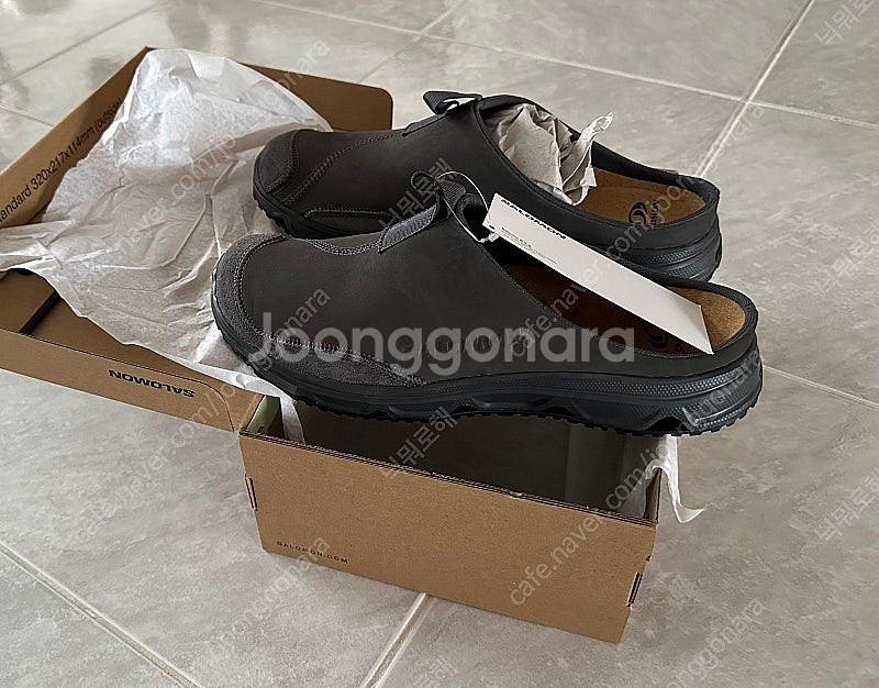 살로몬 RX 슬라이드 레더 블랙 팬텀 280mm--0