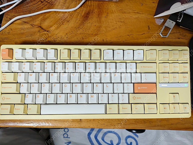 기계식키보드 evo80 옐로우 한국정발--0