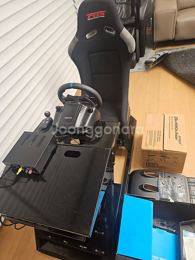 로지텍 g29 풀셋트+ 버트키커 2 +PNS 시트 및 ...--8