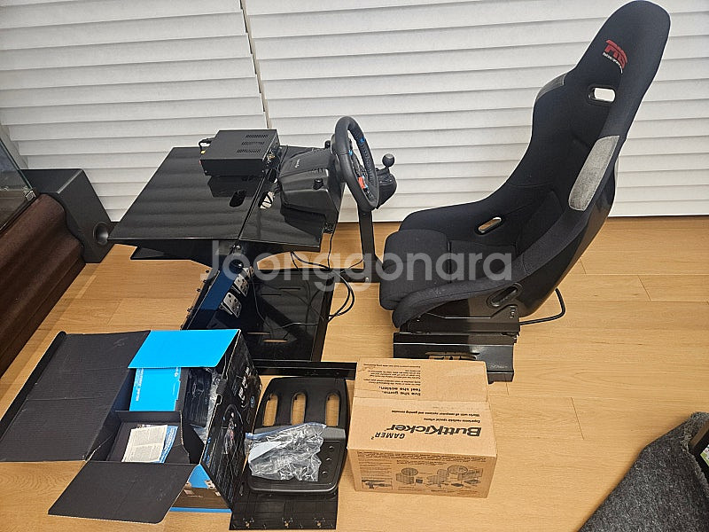 로지텍 g29 풀셋트+ 버트키커 2 +PNS 시트 및 ...--9