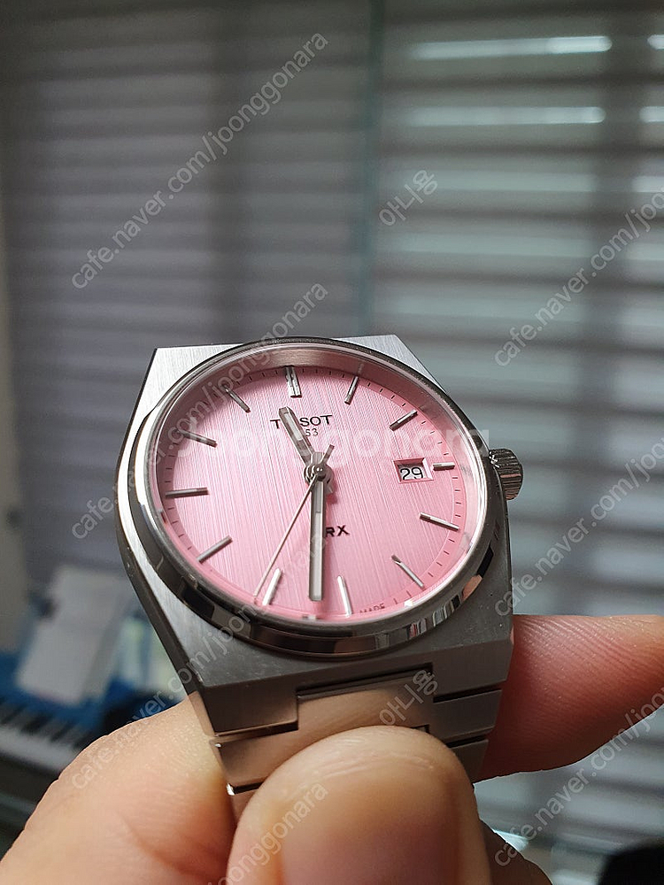 (새상품)티쏘 PRX 35mm 쿼츠 핑크/분홍--1