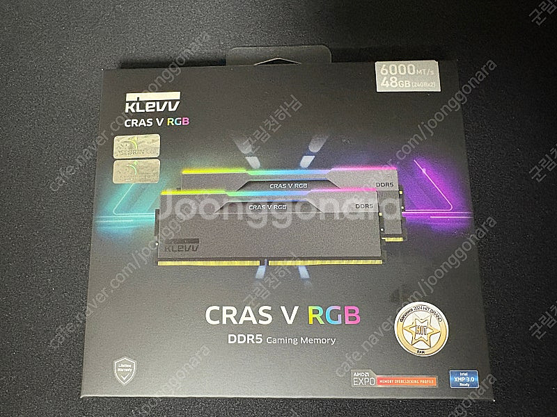 에센코어 klevv cras v 6000 cl30 rg...--0