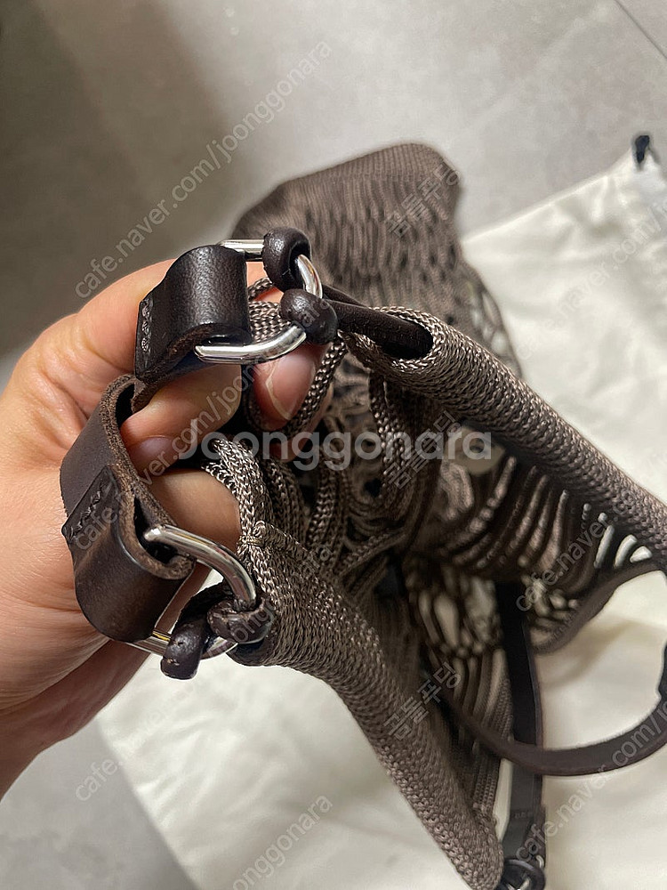 르메르 필트백 네트백 마롱클라쎄 미디움--4