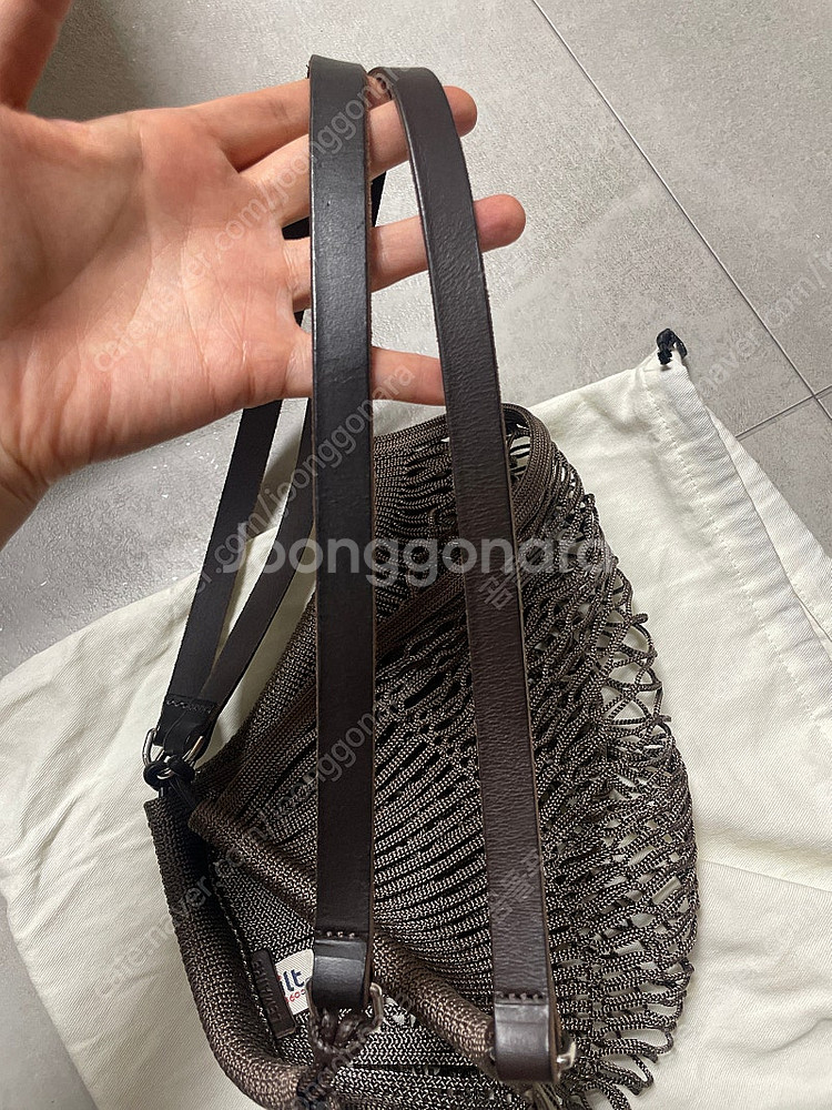 르메르 필트백 네트백 마롱클라쎄 미디움--6