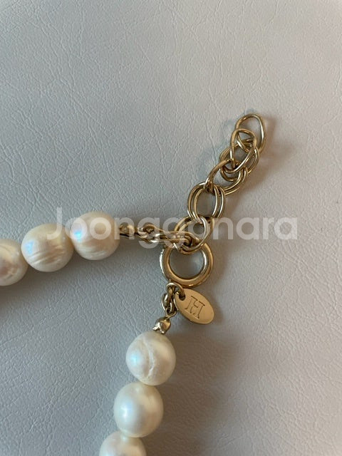 담수진주 앤틱볼 목걸이 (새상품)--3