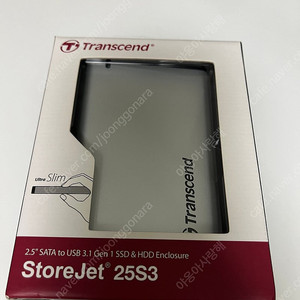 트랜센드 StoreJet 25S3 (931GB) 외장하드