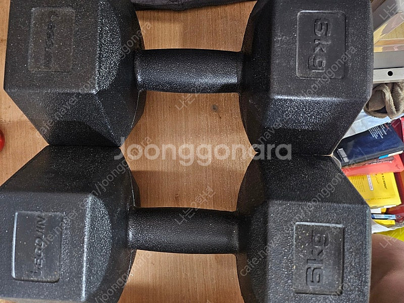 이고진 덤벨 아령 6kg 2개 (택포1.5만)--0