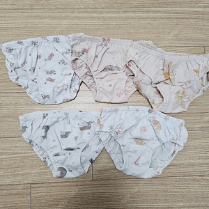 오가닉맘 여아 아기팬티 60 5종