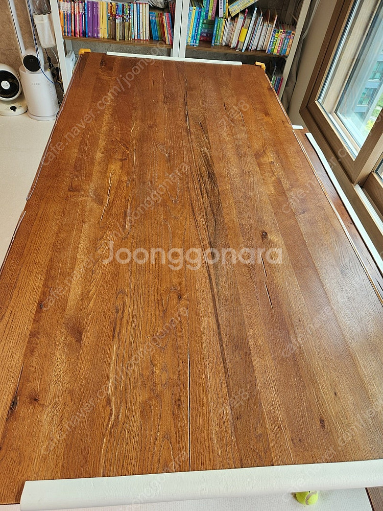 까사미아 원목 6인 식탁(테이블) + 3인 의자벤치--4