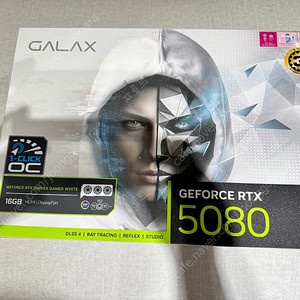 (미개봉) 갤럭시 GALAX 지포스 RTX 5080 WHITE OC D7 16GB