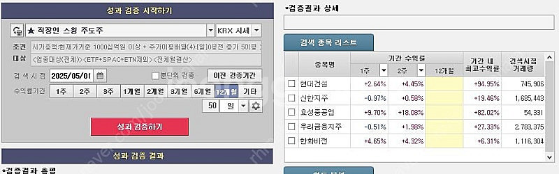 키움 직장인 주도주 스윙 검색조건식 판매 (계좌공개)--8