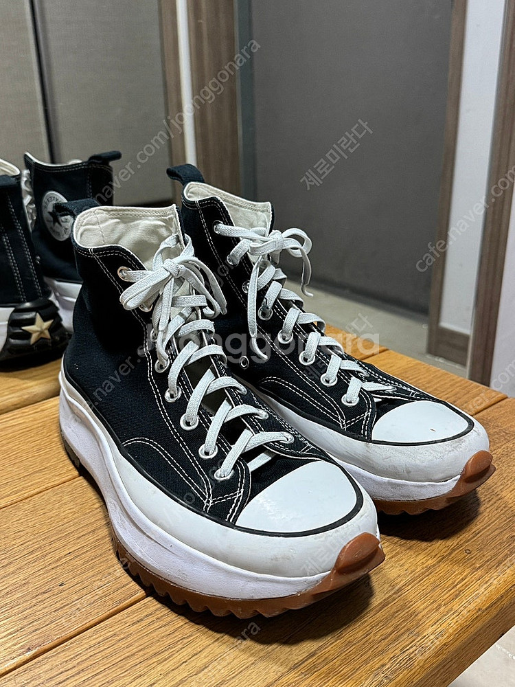 컨버스 런스타 하이크 블랙 285 판매합니다--0