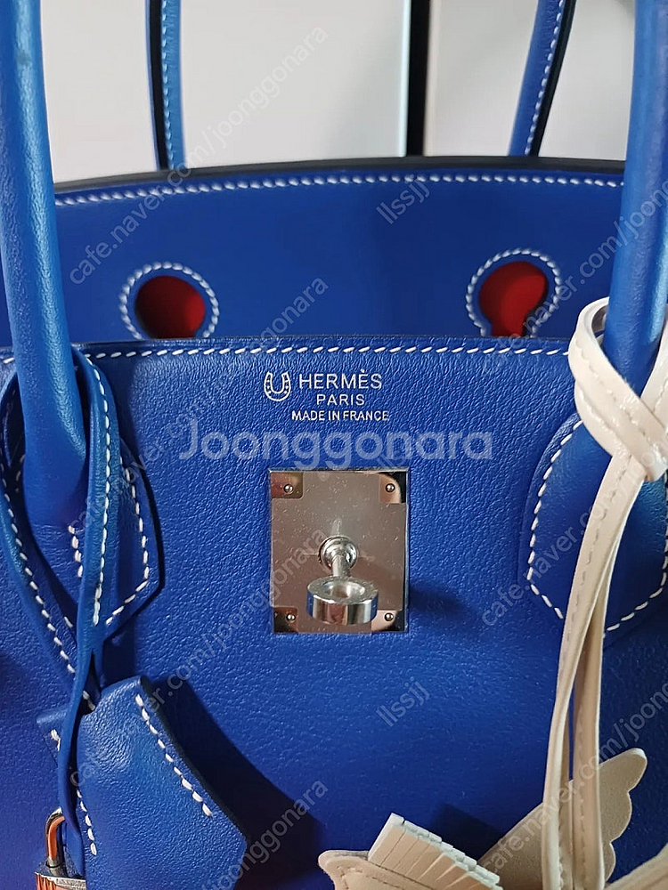 최종가)버킨 벌킨30 쓰리톤 블루컬러 스페셜오더--3