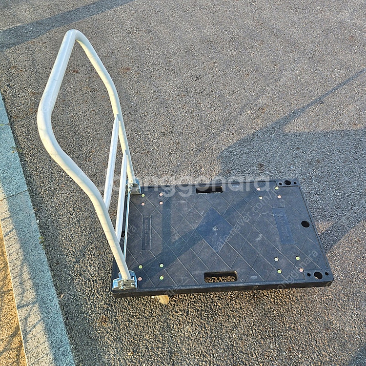 무소음 손잡이 운반카트 구르마 끌차 검정색 중형 판매합...--1