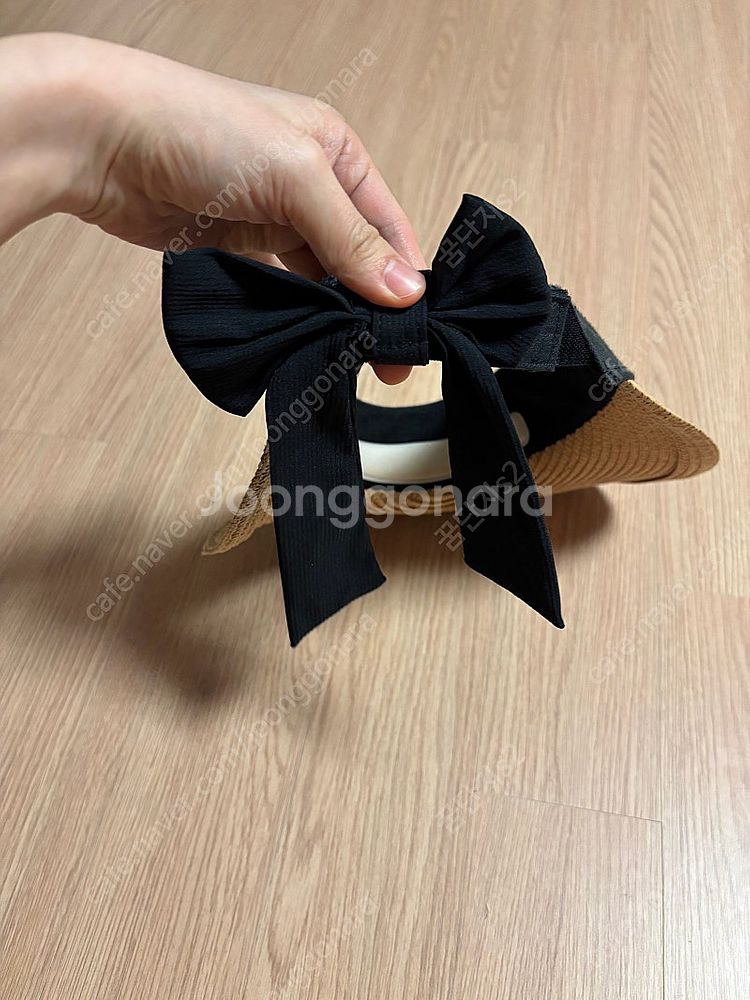 파리게이츠 골프웨어 리본 햅번 왕골 밀짚 라피아 선바이...--3