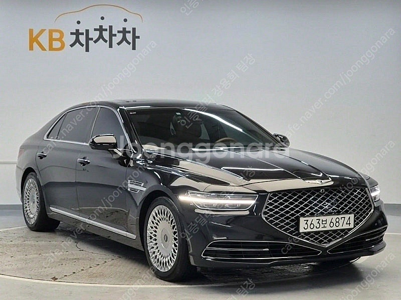 제네시스 G90 중고차 가격 제네시스 중고 검정색 2019년식 76,500km 5.0 GDI AWD 프레스티지 개인...--0