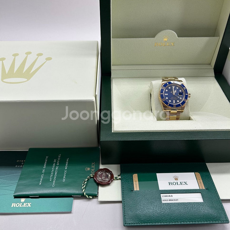 [팝니다] 롤렉스 서브마리너 청금통 116618LB - 2014년식--9
