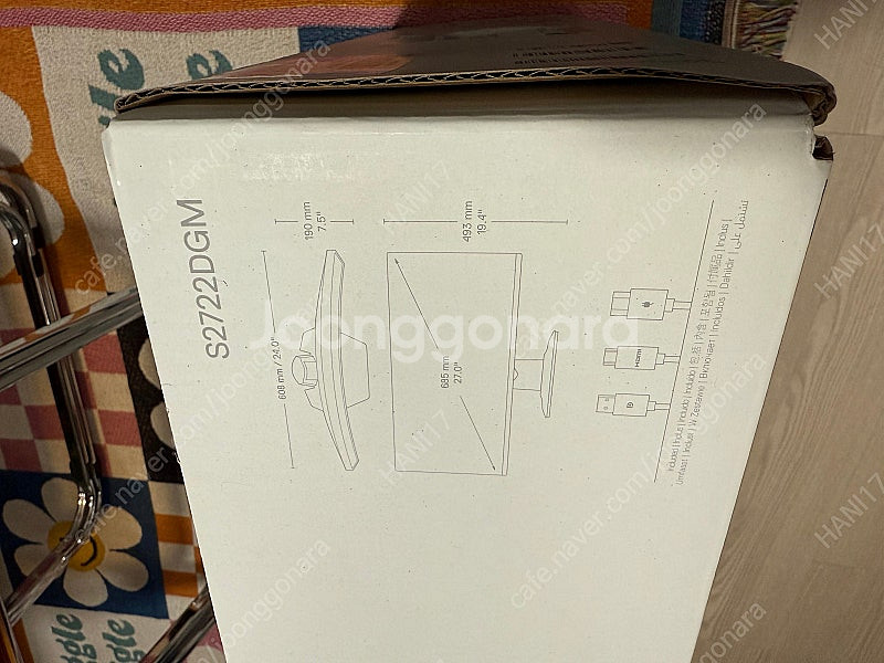 DELL S2722DGM 27인치 모니터 새상품--1
