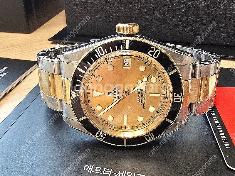 튜더 블랙베이 성골 18K 콤비 오토 41mm 풀셋 시...--0