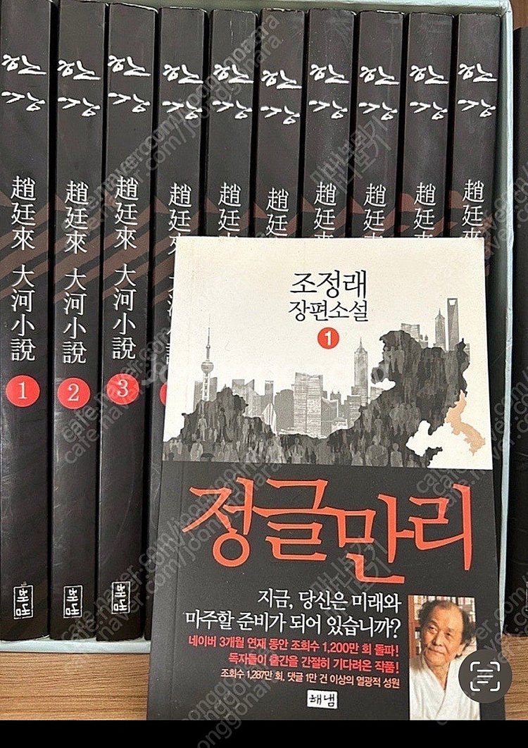 가격내림) 조정래 작가 한강 10권/태백산맥7편/정글만...--0