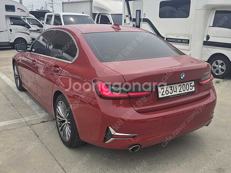 BMW 3시리즈 중고 BMW 320i 중고 승용차 빨간색 2020년식 57,731km 320i 럭셔리 중고차 할부견...--7