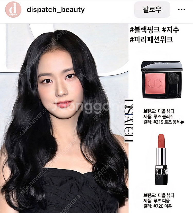 디올 루즈 블러쉬 219 로즈 몽테뉴+디올 루즈 베일 ...--3