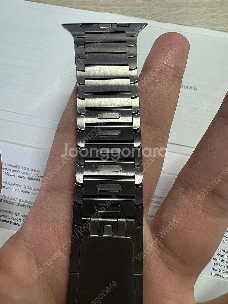Apple 정품 애플워치 스트랩 링크 브레이슬릿 46m...--7