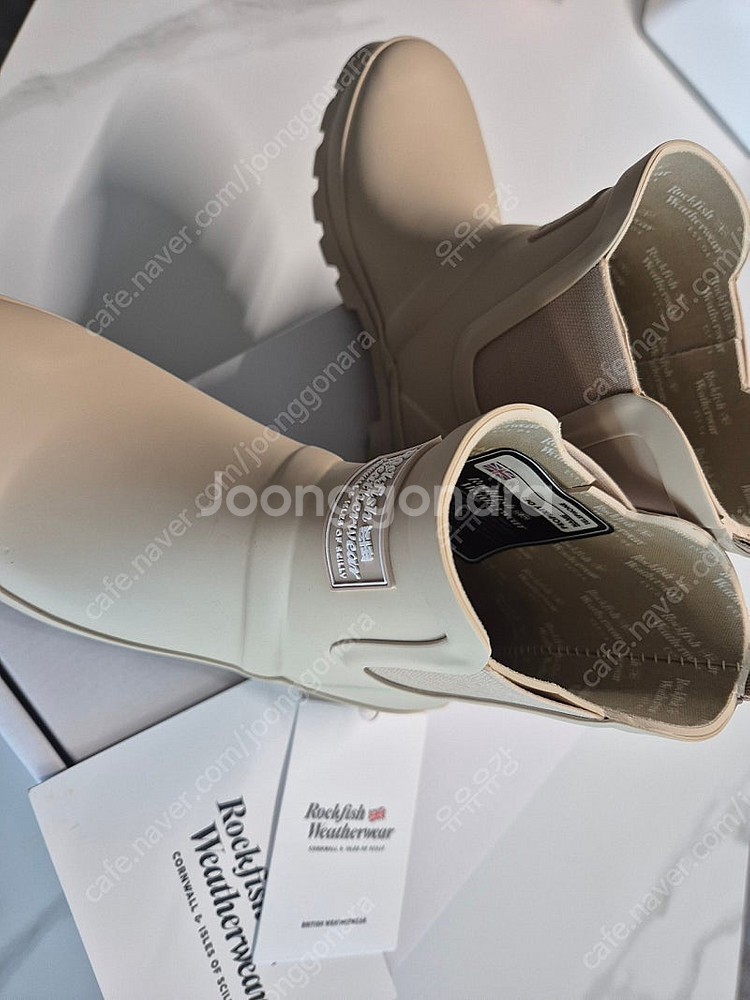 락피쉬 뉴오리지널 첼시 레인부츠 베이지--2