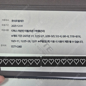제주롯데호텔 디럭스 마운틴(룸온니)-2매