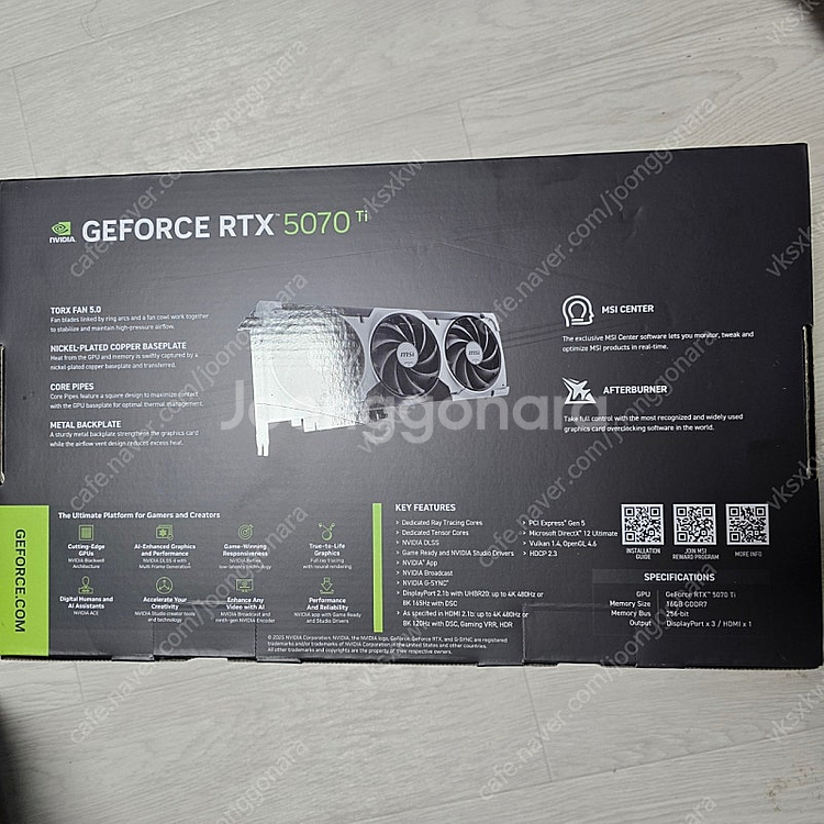 rtx5070ti 벤투스 미개봉--1