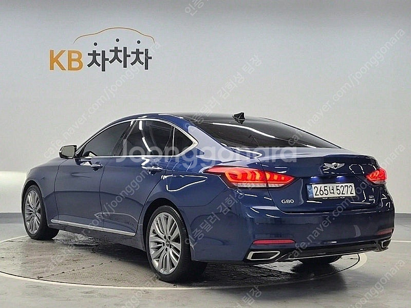 제네시스 G80 중고 제네시스 중고 가격 파란색 201...--3