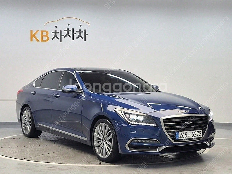 제네시스 G80 중고 제네시스 중고 가격 파란색 201...--5