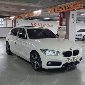 BMW 1시리즈 중고 BMW 1시리즈 중고차 할부 BMW 118D 중고 흰색 2018년식 118d 스포츠 수원중고차