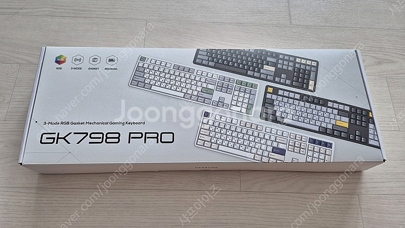 한성 GK798 PRO 메탈화이트 문라이트토독 기계식 ...--0