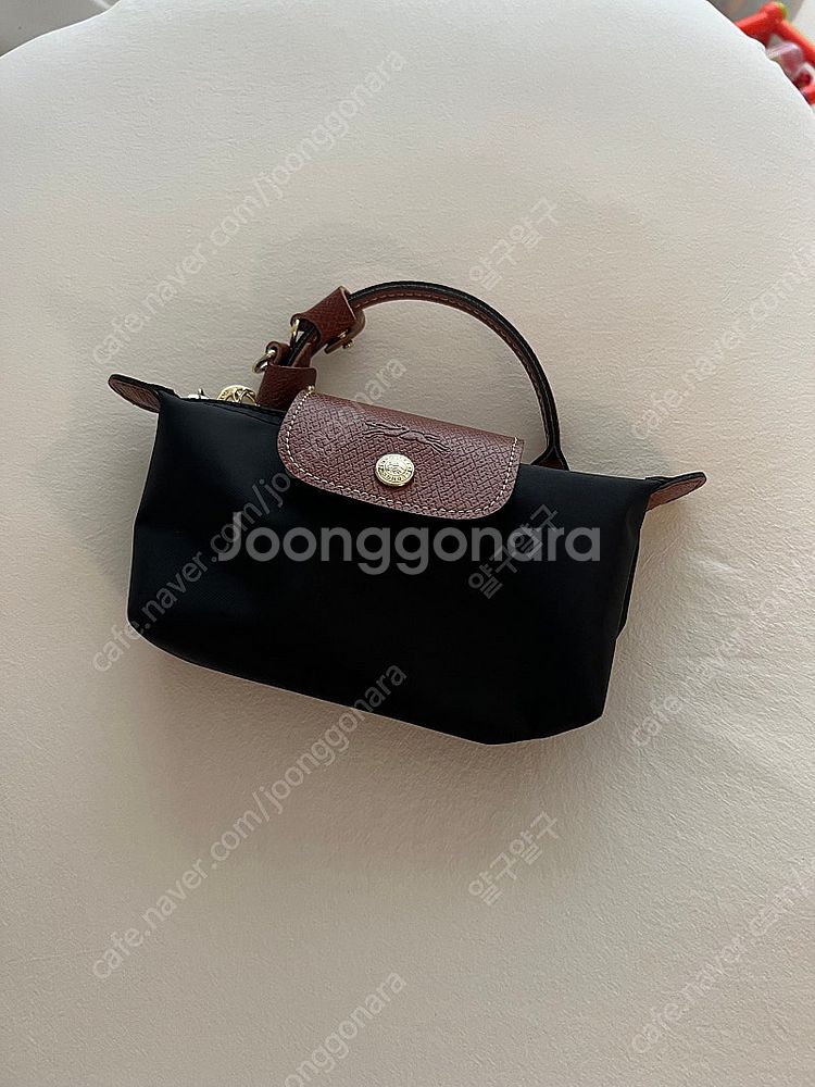 롱샴 르플리아쥬 미니 블랙 스트랩포함--0