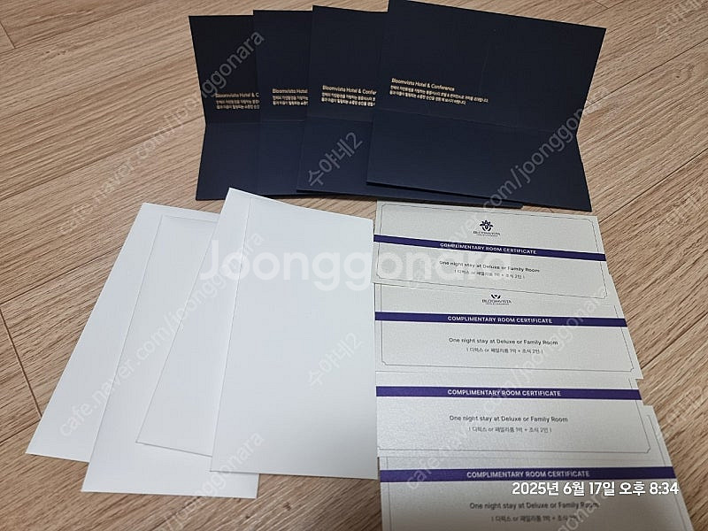 블룸비스타 호텔 숙박권 팝니다--0