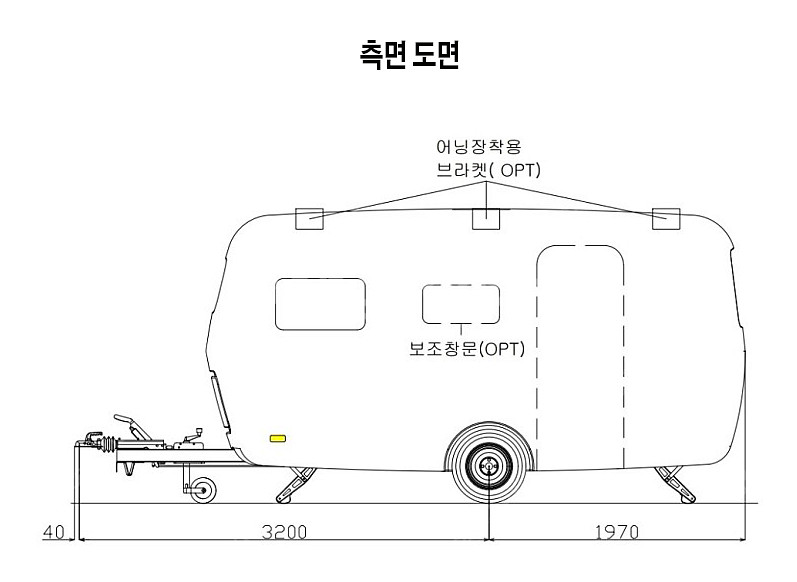 소형카라반 판매 23.02 출고 대용량배터리 노지셋팅--1