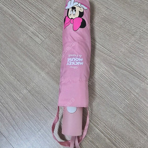 미니마우스 3단 완전 자동 우산 핑크 팔아요
