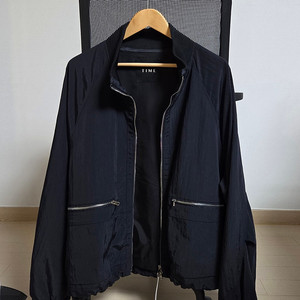[정품] 타임옴므 23ss 크링클 나일론 2way 짚업 자켓 블랙 105 size 83만 -> 29만