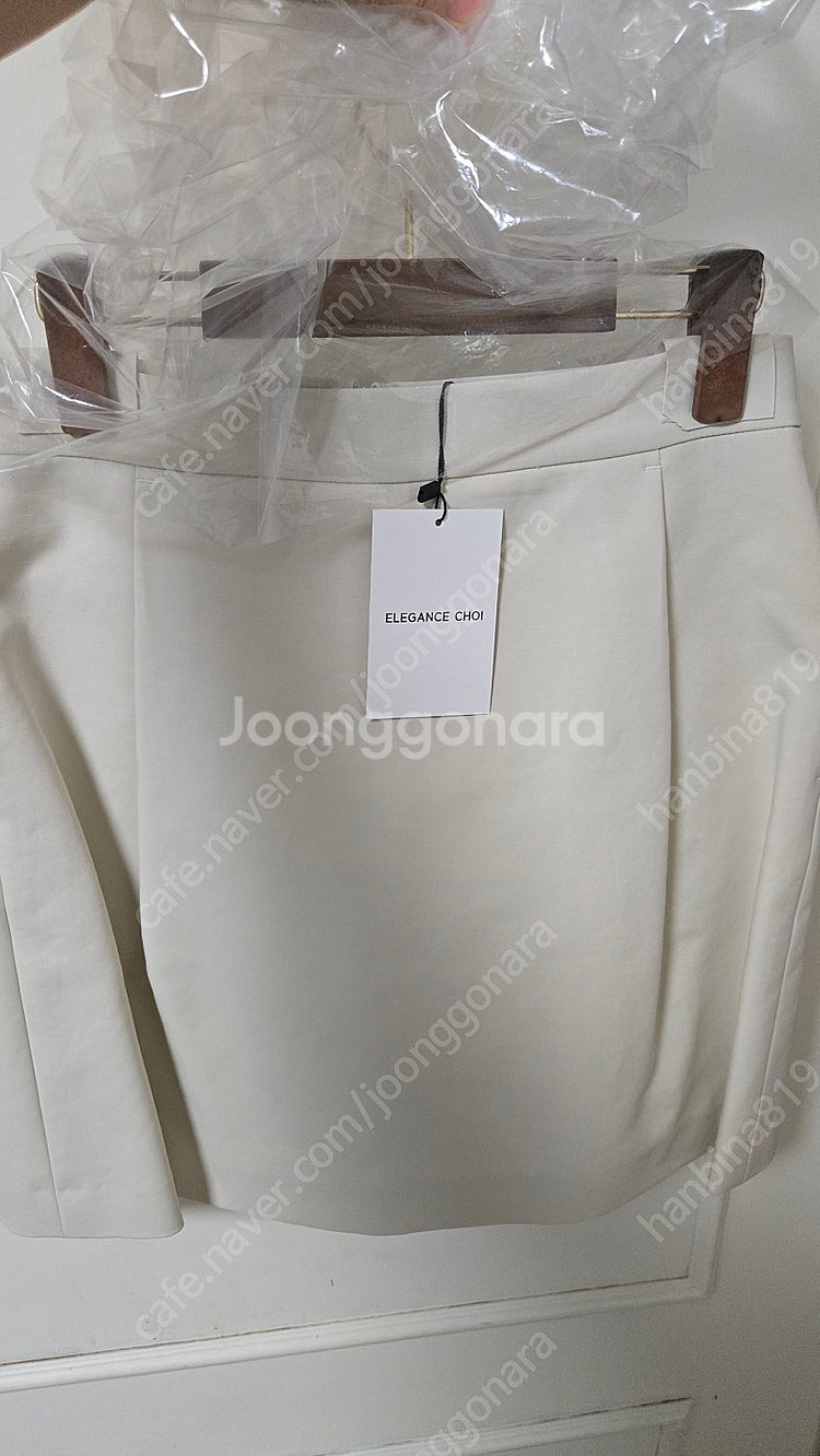 엘레강스초이 elegance choi 핀턱코튼스커트 M...--4