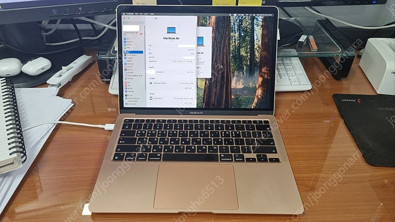 2020 맥북 에어 M1 8G/256G + 애캐플 이미지