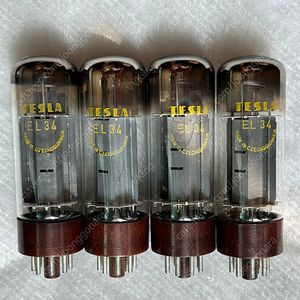 Tesla테슬라 EL34/6CA4. O-O 노랑 NOS 메치콰드 판매